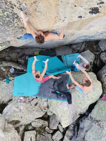 © Grimpeur sur le site Roche Moutche à Aussois - La Roche Moutche