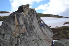 © Grimpeur sur le site Roche Moutche à Aussois - La Roche Moutche