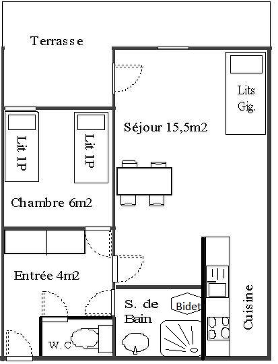 © Corniche - 2 pièces 4 personnes ** - COR1 - HMVT