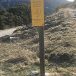 © Panneau départ sentier : Sur les traces du Marabout - Mairie d'Aussois