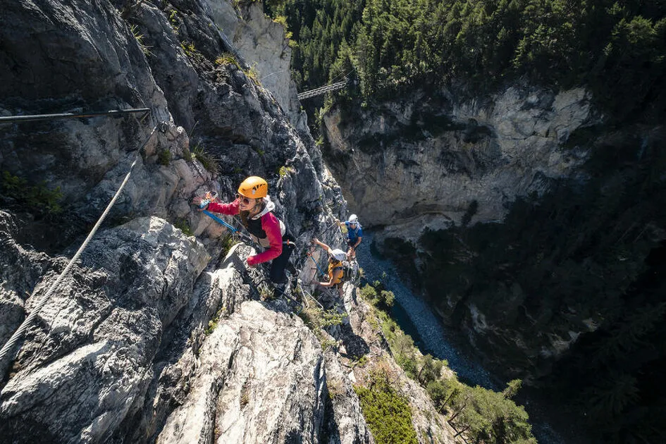 Via ferrata du Diable Montée au ciel in Aussois - Auvergne Rhone Alpes Tourisme Tristan Shu