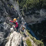 Via ferrata du Diable Montée au ciel in Aussois - Auvergne Rhone Alpes Tourisme Tristan Shu