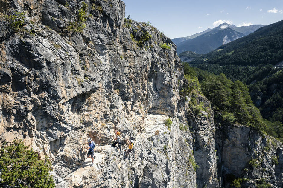 © Via ferrata du Diable Descente aux enfers et montée au purgatoire à Aussois - Auvergne Rhone Alpes Tourisme Tristan Shu