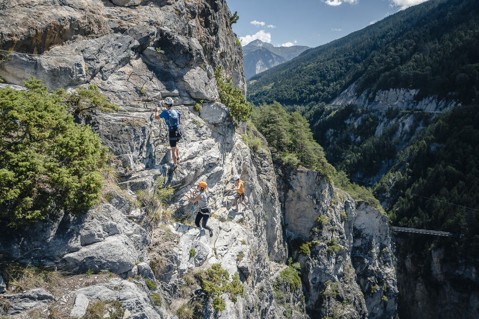 © Via ferrata du Diable - La traversée des Anges à Aussois - Auvergne Rhone Alpes Tourisme Tristan Shu