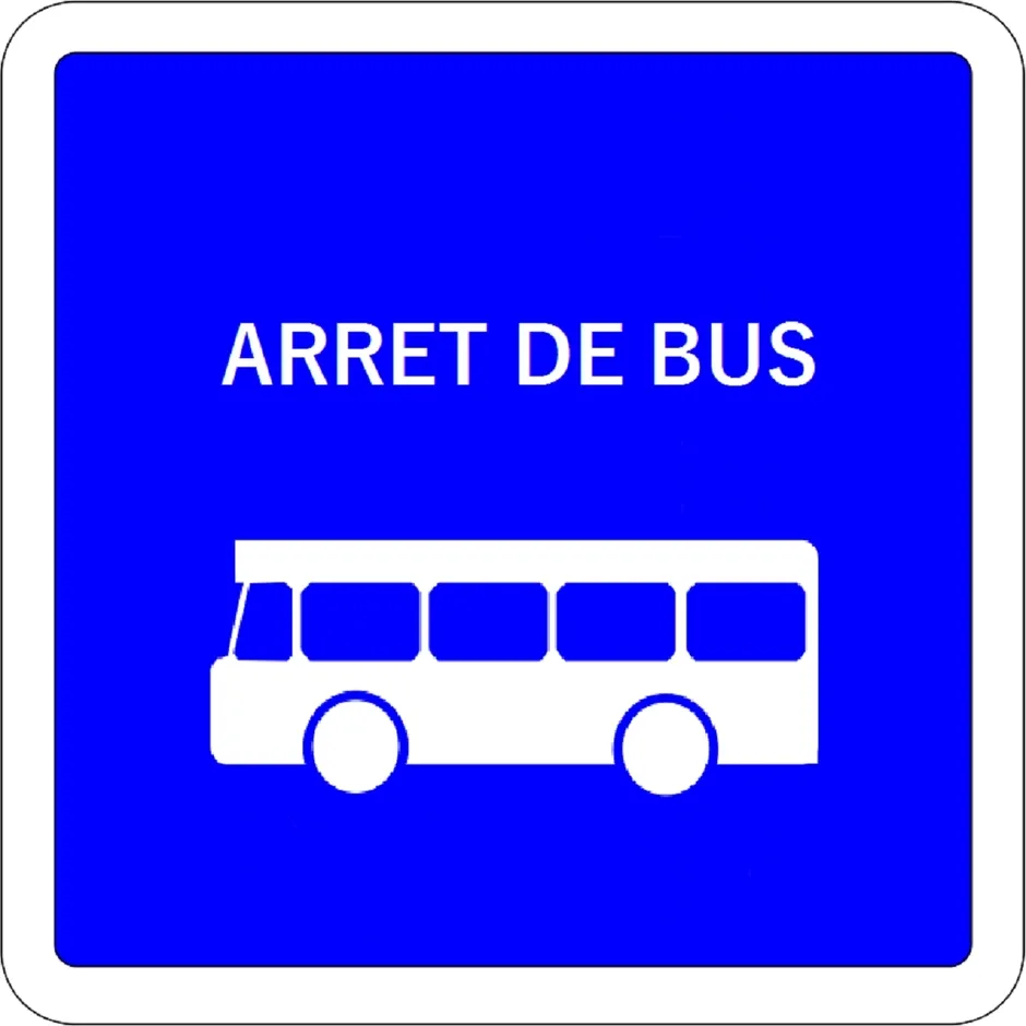 Bus stop N°600 : Plan de la Croix - right of way