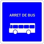 Bus stop N°600 : Plan de la Croix - right of way