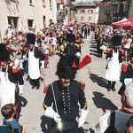Great traditional festival of Aussois, firemen in Empire dress - OT HMV Aussois A.Lombard