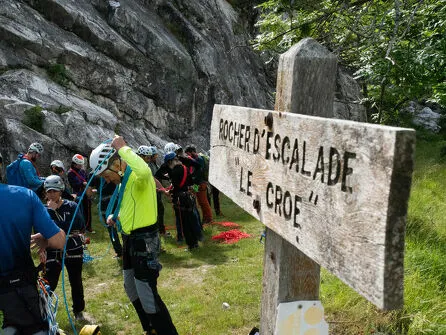 Croé climbing route