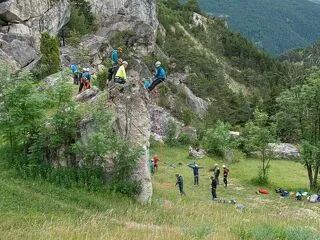 © Escalade sur les rochers du Croué à Aussois - Dylan Cuvelier OTHMV