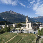 © Aussois, église ND de l'Assomption - Drone de regard