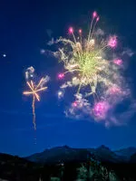 Torchlight procession and fireworks display