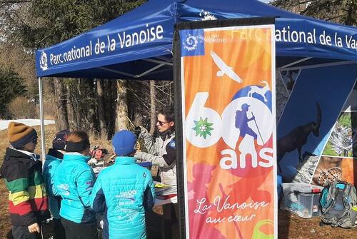 Stand de découverte du Parc national de la Vanoise - Plan d'Amont