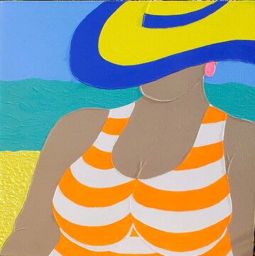© Exposition : Michel Brison - Sous les chapeaux, la plage_Aussois - M. Brison