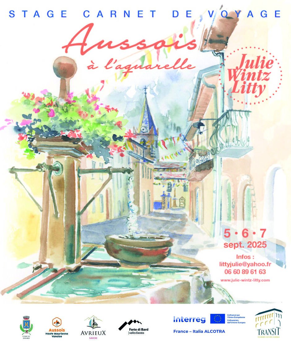 © Stage de peinture à l'aquarelle_Aussois - Julie Wintz Litty