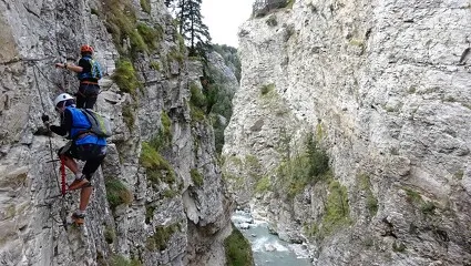 © Sortie Via ferrata à Aussois - Bureau des guides savoie maurienne