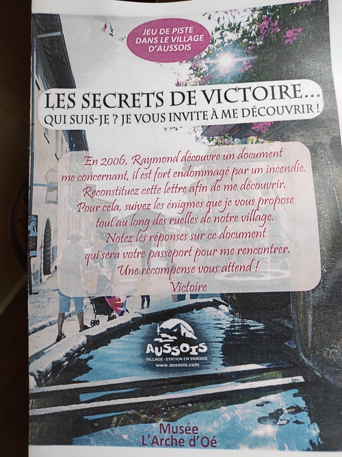Les Secrets de Victoire - Jeu de piste espion en Savoie à Aussois