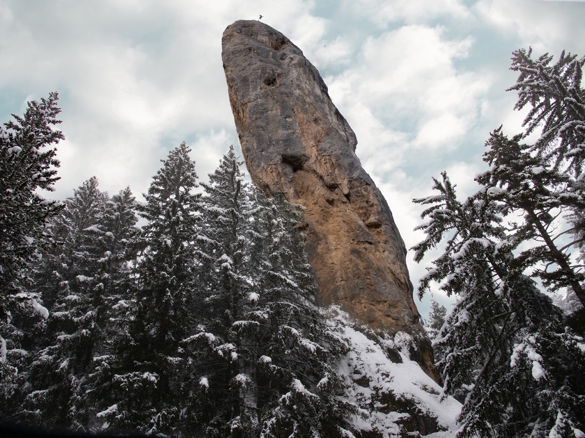 © Itinéraire piéton raquettes : Le Monolithe par Aussois_Aussois - OTHMV - D. Cuvelier
