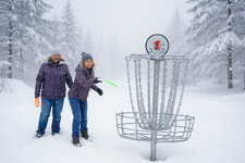 © Parcours disque-golf sur neige_Aussois - M. Lefebvre OTHMV