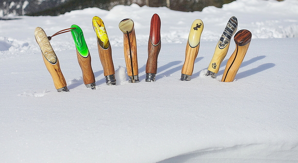 Igor Charon - Carved Opinel knives