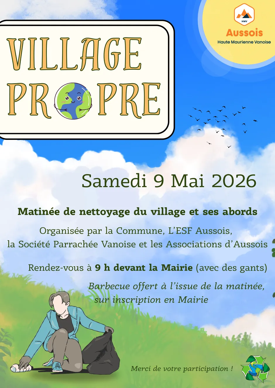 © Village propre - matinée de nettoyage du village et de ses abords_Aussois - Mairie Aussois