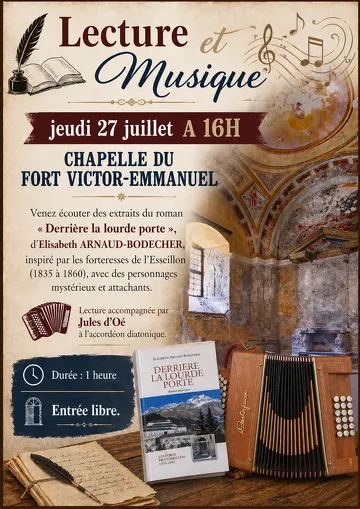 © lecture et musique - derrière la lourde porte_Aussois - M. Lefebvre OTHMV