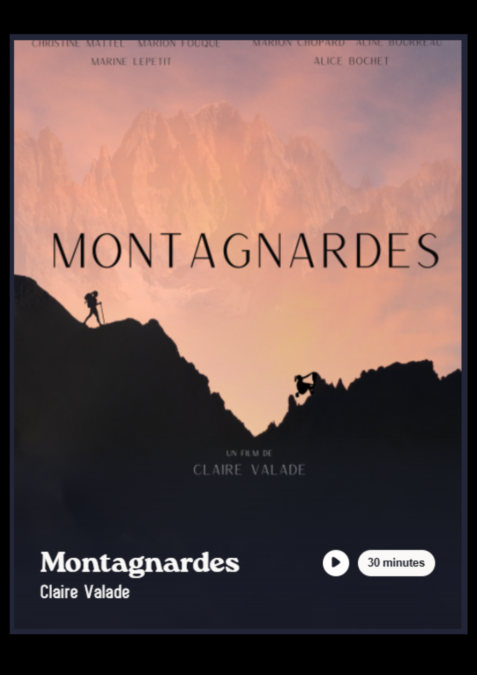 © Screening of Claire Valade's "Montagnardes" and meeting with mountain professionals_Aussois - C. Valade