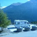Eurorelais bollard for motorhomes at Aussois - MO. OT AUSSOIS